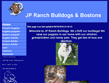 Tablet Screenshot of jpranchbulldogs.com